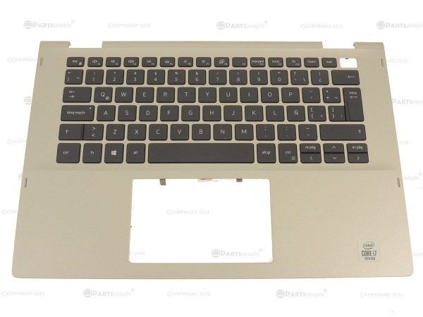 New SPANISH Dell OEM Inspiron 5406 2-in-1 Backlit Keyboard Palmrest Assembly WY9N3 YHRXY Online now