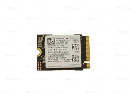 Used Samsung PM991a 256GB NVMe PCIE SSD Hard Drive M.2 2230 Card 256GB VT6KM Online now