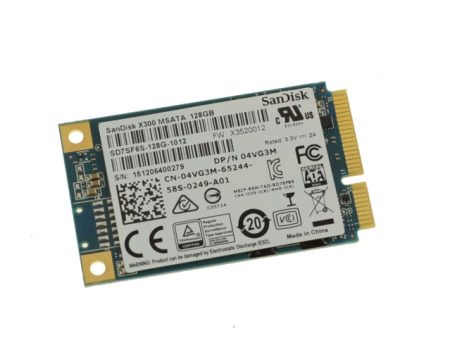 Used San Disk X300 128GB mSATA Mini-PCI E SSD Solid State Hard Drive SSD 128GB  4VG3M Online Hot Sale