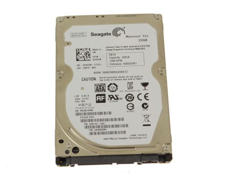 Used Seagate Momentus Thin HDD 320GB 7200 RPM SATA Laptop Hard Drive 7mm 34C6N For Sale