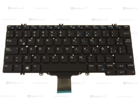 New  Spanish Dell OEM Latitude 5289 7280 5280 7380 Laptop Keyboard No BL 7VPH5 Discount