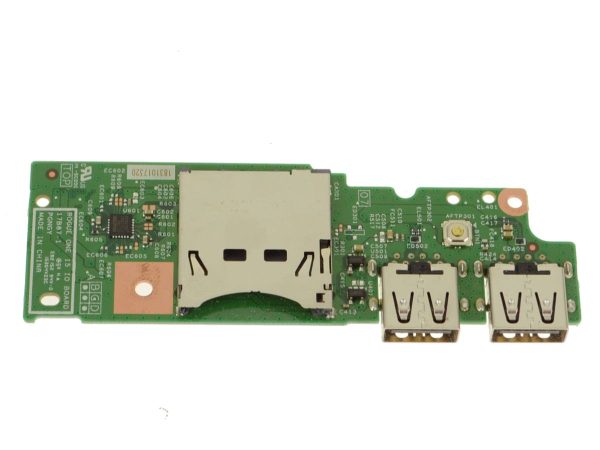 Refurbished Dell OEM Inspiron 7586 2-in-1 Power Button USB SD Reader IO Circuit Board 71FMC Supply