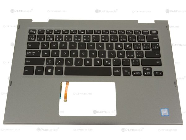 New French English Dell OEM Inspiron 5379 Palmrest Keyboard Assembly  Backlight 5RXMC For Discount