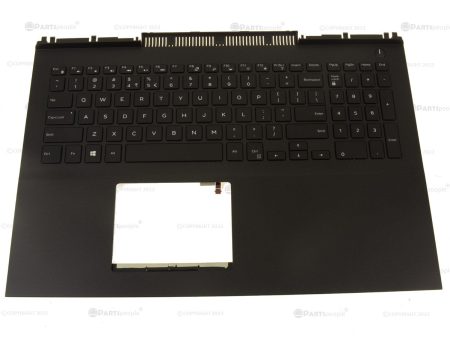 Refurbished US Intl Dell OEM Inspiron 7567 7566 Palmrest Backlit Keyboard Assembly MDC8K KX8XW Supply