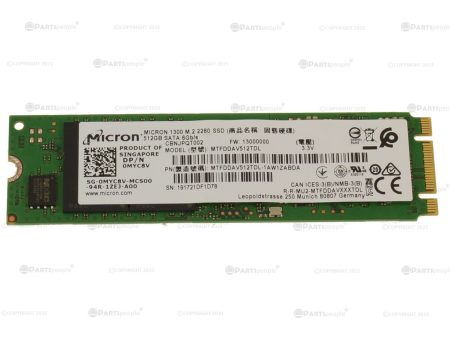 Used Micron 512GB SATA SSD Hard Drive M.2 2280 Card 512GB MYC8V Supply