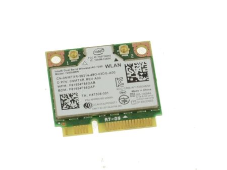 Used Intel Dual Band Wireless-AC 7260 WLAN WiFi 802.11 ac a b g n  Bluetooth 4.0 Half-Height Mini-PCI Express Card NMTXR Hot on Sale