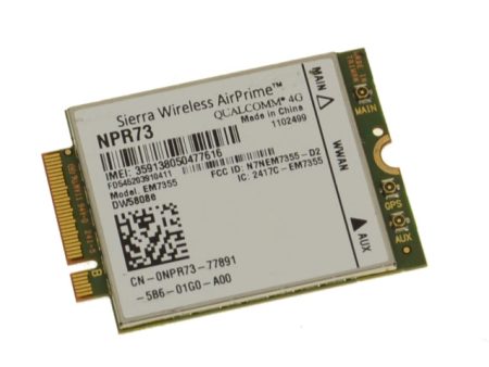 Used Dell OEM Wireless 5808E DW5808E M.2 Mobile Broadband 4G LTE WWAN Card NPR73 For Cheap