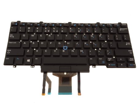 New US INTL Dell OEM Latitude 5490 7490 5495 Laptop Backlit Keyboard Dual Point 4VMV0 For Cheap