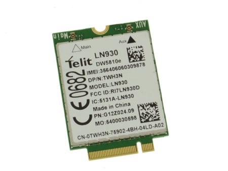 Used Dell OEM Wireless 5810E DW5810e M.2 Mobile Broadband 4G LTE WWAN Card TWH3N Online Sale