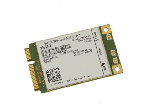 Used Dell OEM Wireless 5808 DW5808 Mobile Broadband 4G LTE WWAN Mini-PCI Express Card 1N1FY Supply