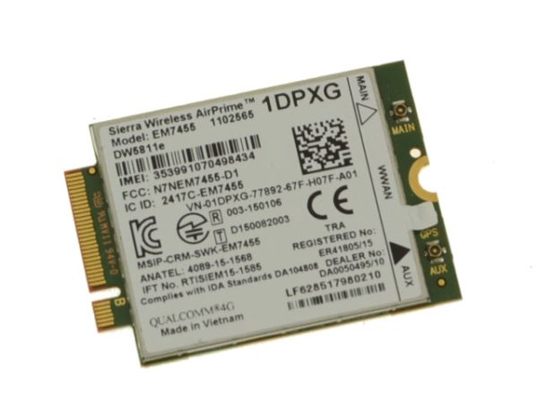 Used Dell OEM Wireless 5811E DW5811e M.2 Mobile Broadband 4G LTE WWAN Card 1DPXG For Cheap