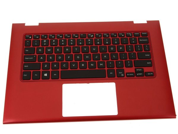 New Red Dell OEM Inspiron 7359 Palmrest Keyboard Assembly No TP HWR0N VVGF7 Sale