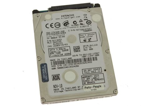 Used Hitachi 320gb SATA II 3Gb s Slim 7mm Laptop Hard Drive 7200 rpm 7mm V1JJ2 For Sale