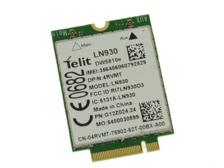 Used Dell OEM Wireless 5810E DW5810e M.2 Mobile Broadband 4G LTE WWAN Card 4RVMT Online