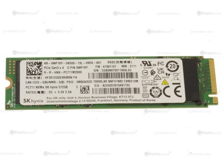 Used SK Hynix 512GB NVMe PCIE SSD Hard Drive M.2 2280 Card 512GB PC711 For Cheap